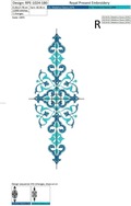 Blue Ottoman motif - 5 sizes