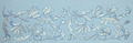 Blue Vintage floral border