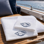 Vintage Marine Seashell Bluework Machine Embroidery Design - 3 Sizes