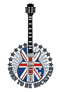Machine Embroidery Design Born to be rock star - 2 sizes