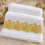 Golden Buta Indian Border Machine Embroidery Design