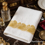 Golden Buta Indian Border Machine Embroidery Design