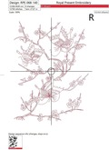 RedWork Spring Butterflies - 4 sizes