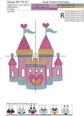 Machine Embroidery Design Castle for a Princess