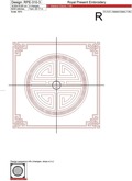 Machine Embroidery Design Chinese traditional pattern - 4 sizes