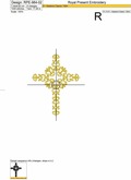 Christian Cross Machine Embroidery Design - 2 sizes