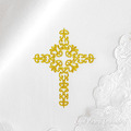 Christian Cross Machine Embroidery Design - 2 sizes