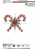 Machine Embroidery Design Christmas Lollipops - 3 sizes