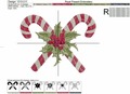 Machine Embroidery Design Christmas Lollipops - 3 sizes