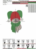 Machine Embroidery Design Christmas Piggy - 4 sizes