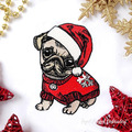 Christmas Puppy Pug - 4 sizes