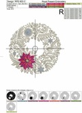 Machine Embroidery Design Christmas Wreath - 3 sizes