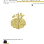 Gold Swirl Christmas ball - 4 sizes