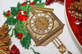 Machine Embroidery Design Christmas clock - 2 sizes