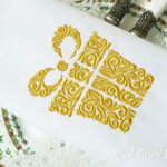 Swirl Christmas gift box - 4 sizes