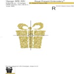 Swirl Christmas gift box - 4 sizes