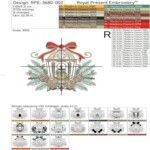 Christmas Lantern with Pinecones - 3 sizes