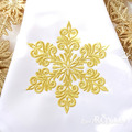 Gold Swirl Christmas snowflake - 4 sizes