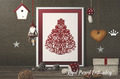 Ornate Christmas tree Machine Embroidery Design - 6 sizes