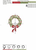 Christmas wreath with red bow - 2 sizes