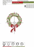 Christmas wreath with red bow - 2 sizes