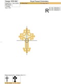 Machine Embroidery Design Cross - 2 sizes