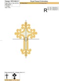 Machine Embroidery Design Cross - 2 sizes