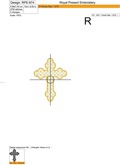Machine Embroidery Design Cross #3