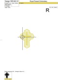 Machine Embroidery Design Cross