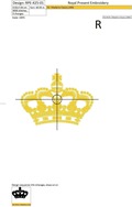 Machine Embroidery Design Crown - 3 sizes