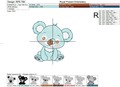 Machine Embroidery Design Cute Koala Bear