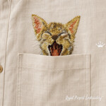 Yawning Kitten in Pocket Machine Embroidery Design