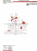 Machine Embroidery Design Cute Santa