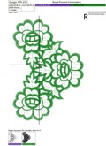 Machine Embroidery Design Cutwork lace flowers