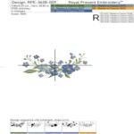 Goose with forget-me-nots set - 4 sizes