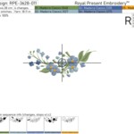 Goose with forget-me-nots set - 4 sizes