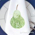 Machine Embroidery Design Decorative ornamental pear - 2 sizes
