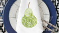 Machine Embroidery Design Decorative ornamental pear - 2 sizes
