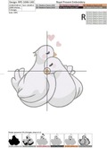 Machine Embroidery Design Doves