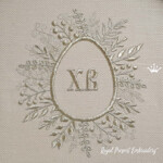 Easter Egg monogram frame
