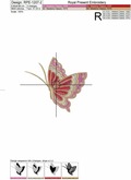 Machine Embroidery Design Elegant Butterfly - 2 sizes