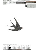 Machine Embroidery Design Fast swallow