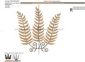 Machine Embroidery Design Fern - 2 sizes
