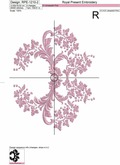 Floral Monogram Frame - 4 sizes