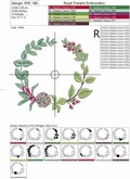 Forest wreath Machine Embroidery Design - 3 sizes