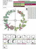 Forest wreath Machine Embroidery Design - 3 sizes
