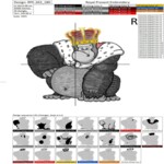 Regal Monkey Majesty in a crown - 3 sizes
