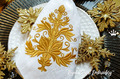 Machine Embroidery Design Gold Christmas tree - 2 sizes