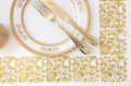 Gold Flower motif for borders Machine Embroidery Design