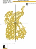 Golden Peacock - 3 sizes